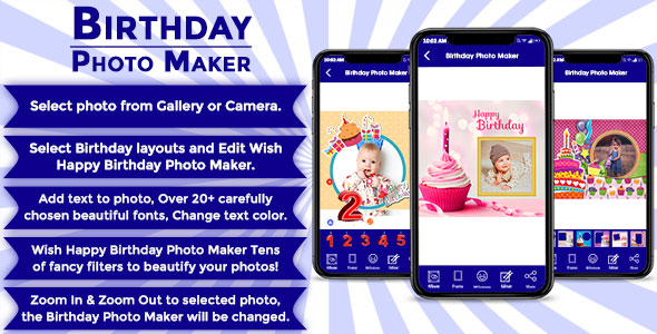 Download Birthday Photo Maker IOS (Objective C) Nulled 