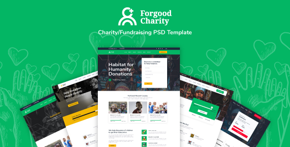 Download ForGood| Charity/Nonprofit PSD Template Nulled 