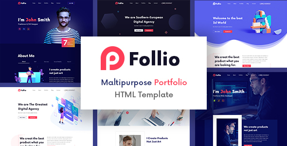 Download Follio – Multipurpose Portfolio HTML5 Template Nulled 
