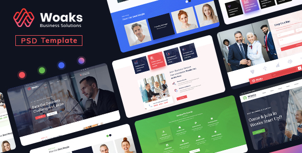 Download Woaks – Business PSD Template Nulled 
