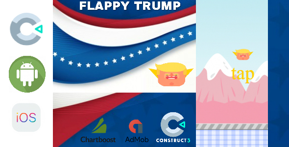 Download Flappy Trump Construct 2 CAPX Game Nulled 