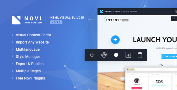 Download Novi – HTML Page Builder & Visual Content Editor Nulled 