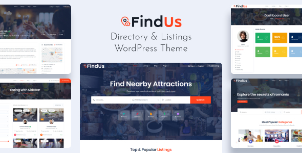Download Findus – Directory Listing WordPress Theme Nulled 