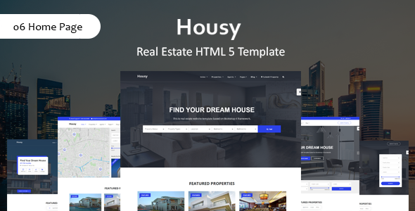 Download Housy – Real Estate HTML5 Template Nulled 