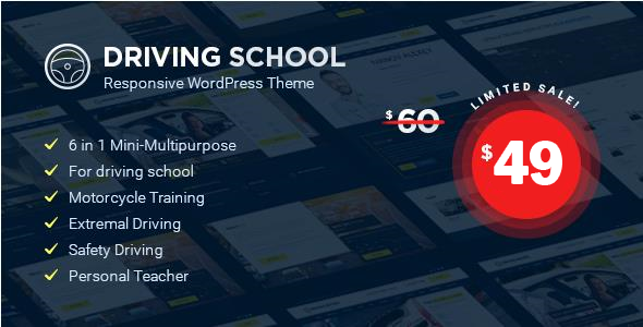 Download Driving School – WordPress Theme Nulled 