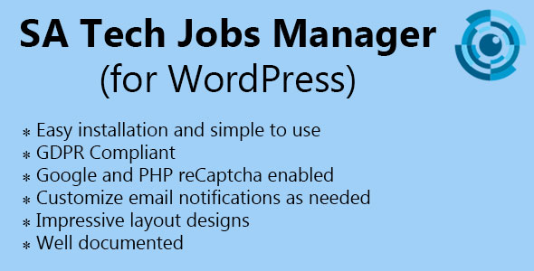 Download SA Tech Jobs Manager (for WordPress) Nulled 