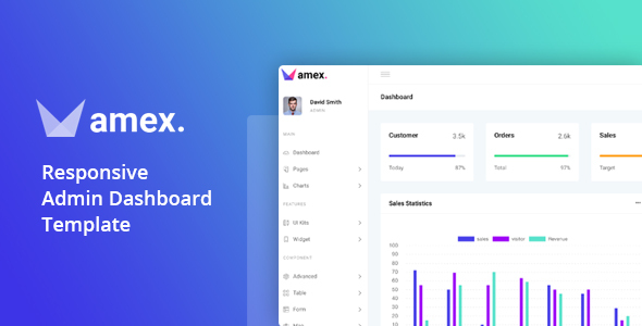 Download Amex – Responsive Admin Dashboard Template Nulled 
