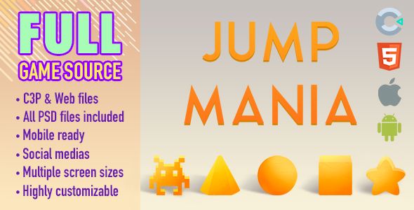 Download Jump Mania – HTML5 Game (Construct 3) Nulled 