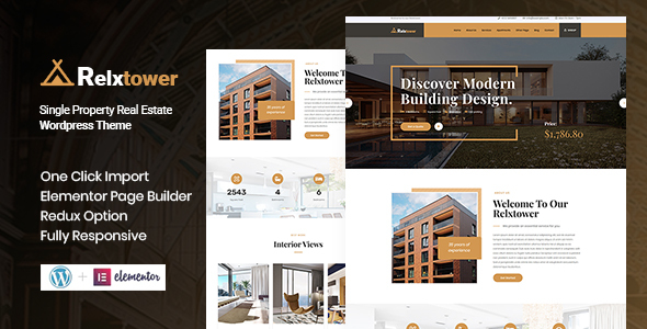 Download Relxtower – Single Property WordPress Theme Nulled 