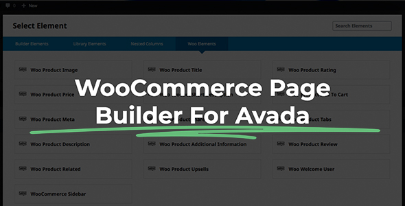 Download WooCommerce Page Builder For Avada Nulled 