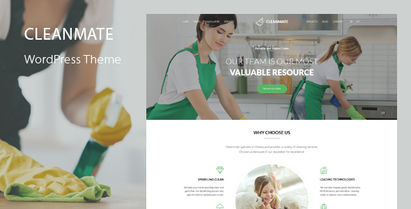 Download CleanMate – Cleaning Company Maid Gardening WordPress Theme Nulled 