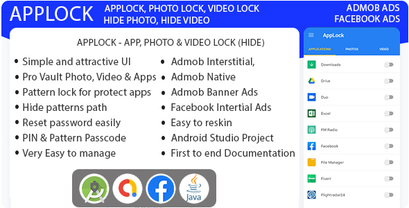 Download Applock – App, Photo & Video Lock Nulled 