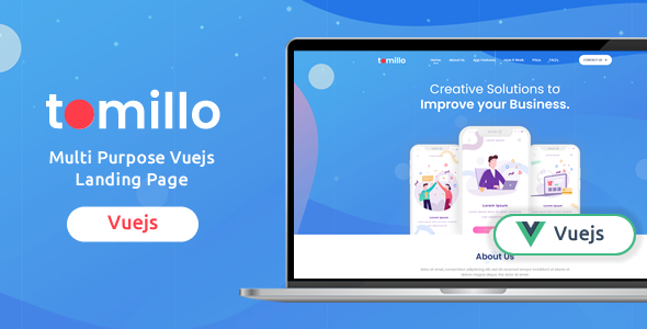 Download Tomillo | Multi Purpose Vue Js Landing Page Nulled 