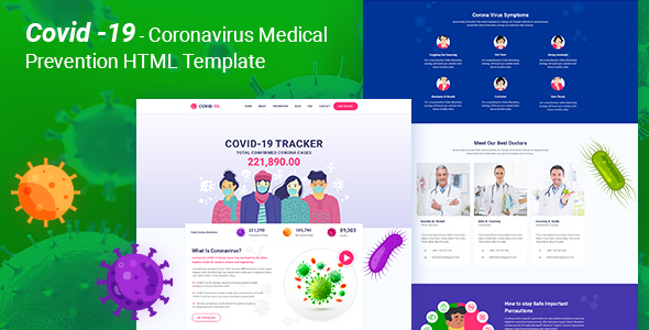 Download Covid-19 -Corona virus Medical Prevention Template Nulled 