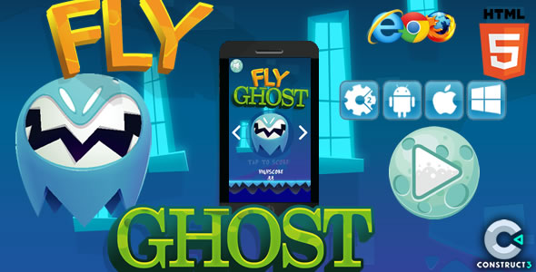 Download Fly Ghost – HTML5 Premium Game (CAPX) Nulled 