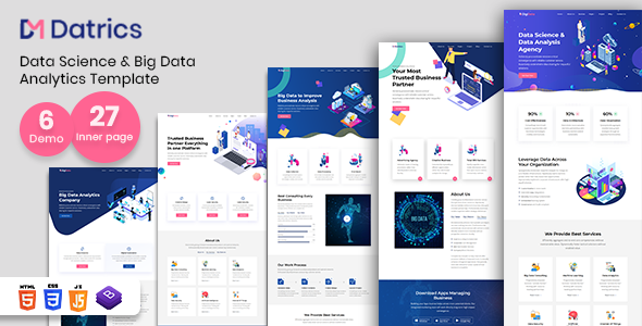 Download Datrics – Data Science and Big Data Analytics HTML Template Nulled 