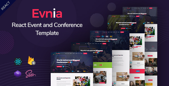 Download Evnia – React Event Conference & Meetup Template Nulled 