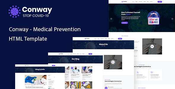 Download Conway – Coronavirus Medical Prevention Template Nulled 