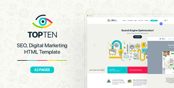 Download TopTen | Digital SEO Agency HTML5 Template Nulled 