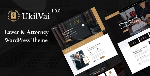 Download Ukilvai – Lawyer & Attorney WordPress Theme Nulled 