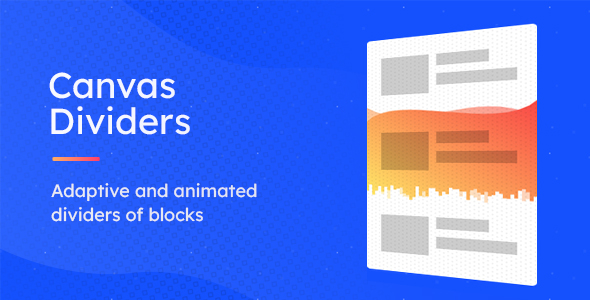 Download CDivs – Adaptive and Animated Canvas Dividers of Blocks Nulled 