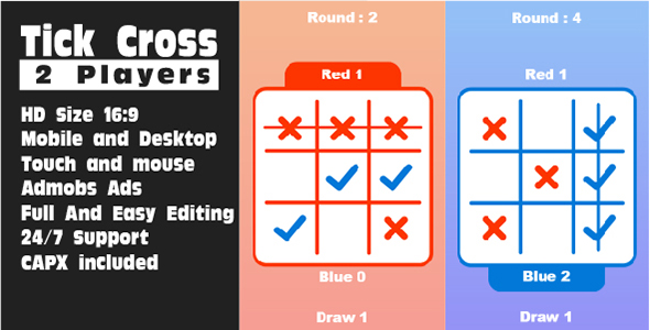 Download Tick Cross 2 Players Nulled 