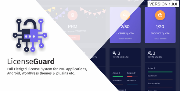 Download LicenseGuard –  Professional & Full-Fledged Licensing Management System Nulled 