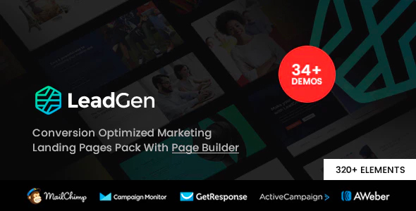 Download LeadGen – Multipurpose Marketing Landing Page Pack with HTML Builder Nulled 
