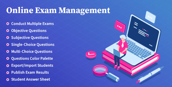 Download Online Exam Management Nulled 