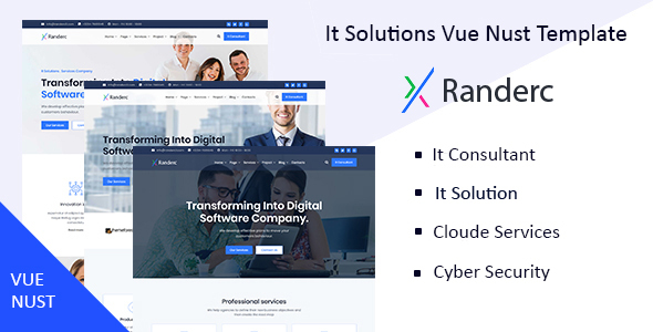 Download Randerc- Vue Nuxt It Solutions & Services Company Template Nulled 