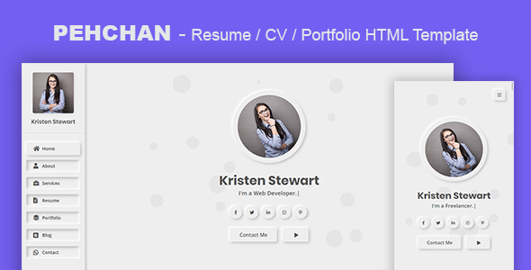 Download Pehchan – Resume/CV/Portfolio Nulled 