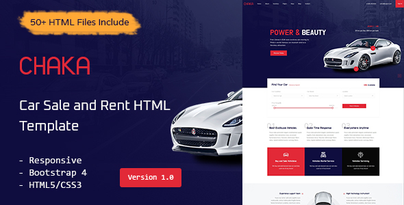 Download Chaka – Car Sale and Rent HTML Template Nulled 