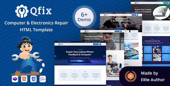Download Qfix – Computer & Electronics Repair HTML Template Nulled 