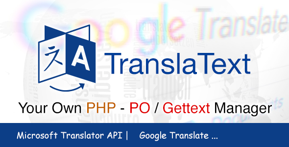 Download TranslaText – PHP PO/Gettext Manager | Editor | Scanner | Translator Nulled 