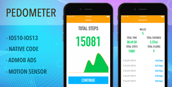 Download Pedometer and Step Counter – IOS Full App Code Nulled 