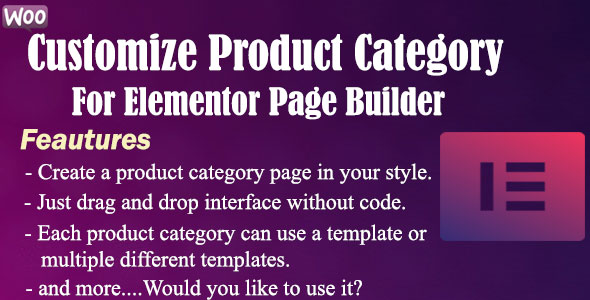 Download Customize Product Category For Elementor Page Builder Nulled 