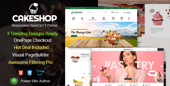Download CakeShop – Cake Bakery Shop OpenCart 3 Theme Nulled 