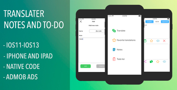 Download Personal Assistant – Translator, Notes and To-Do list Nulled 