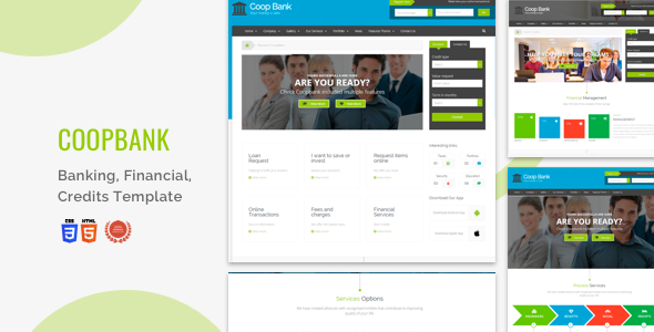 Download CoopBank – Banking, Financial, Credits Template Nulled 