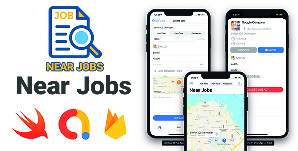 Download Near Jobs – Full iOS Application Nulled 