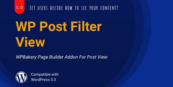 Download WP Post Filter View | WPBakery List/Grid View Addon Nulled 