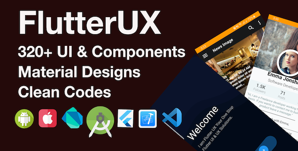 Download FlutterUX-Best Flutter UI Templates Nulled 