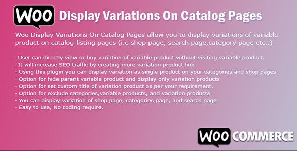 Download WooCommerce Display Variations On Catalog Pages Nulled 