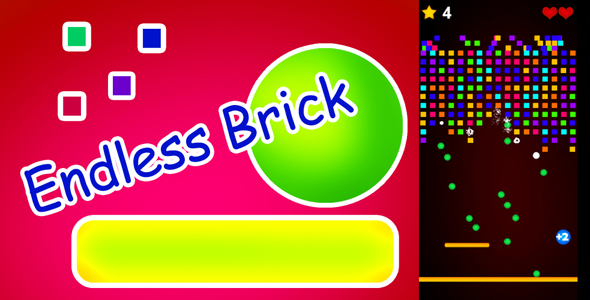 Download Endless Brick HTML5 Game (construct2) Nulled 