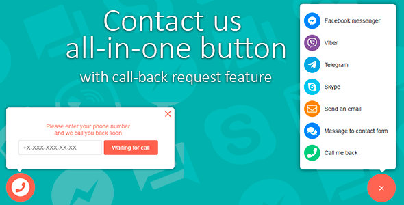 Download Contact Us All-in-One Button with Callback Request Feature Nulled 