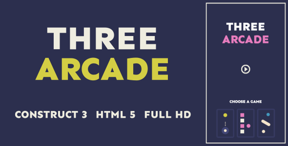 Download Three Arcade – HTML5 Game (Construct3) Nulled 