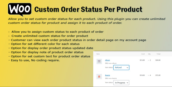 Download WooCommerce Order Status Per Product Nulled 