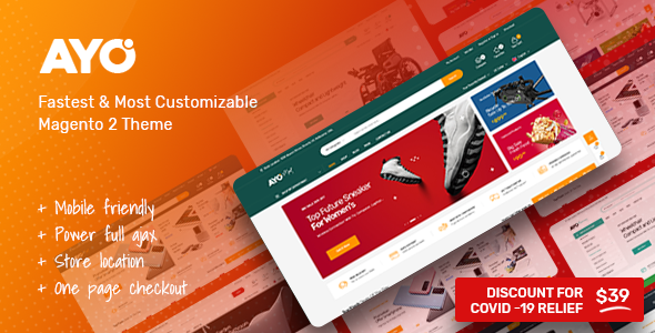 Download Ayo – Multipurpose Responsive  Magento 2 Theme Nulled 