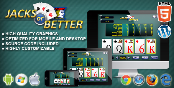 Download Video Poker Jacks or Better – HTML5 Casino Game Nulled 