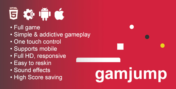 Download Gamjump – HTML5 Game Construct 2 Nulled 